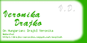 veronika drajko business card